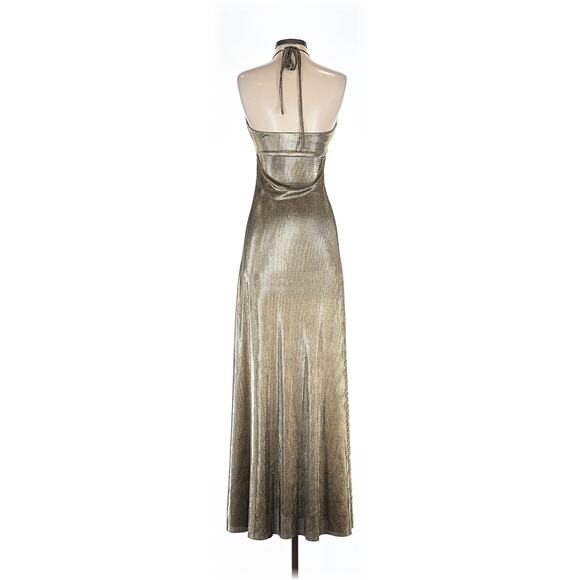 Show Me Your Mumu Paros Maxi Dress in Pleated Gold XS - Picture 6 of 8